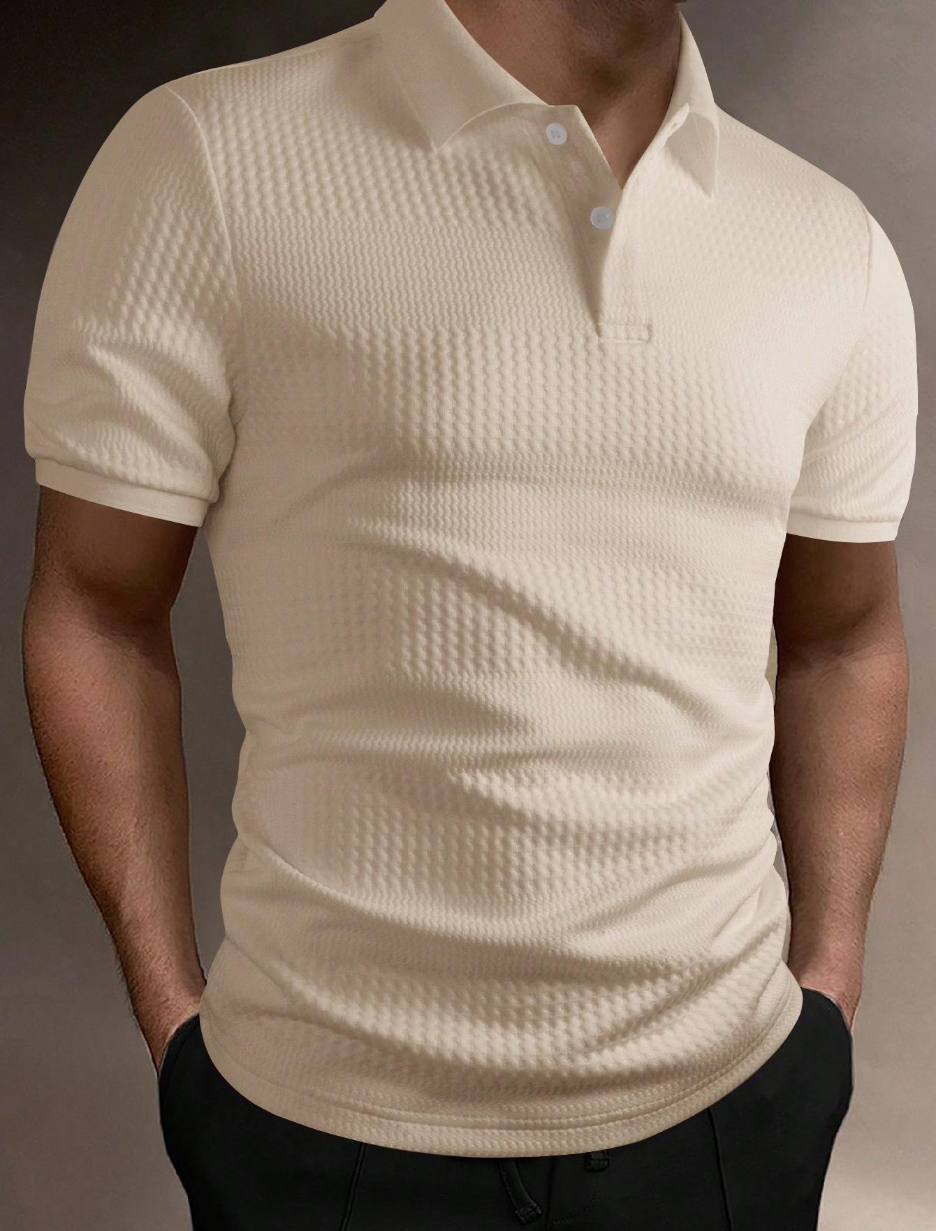 American Striped Men's Polo – Loose Summer Casual Shirt
