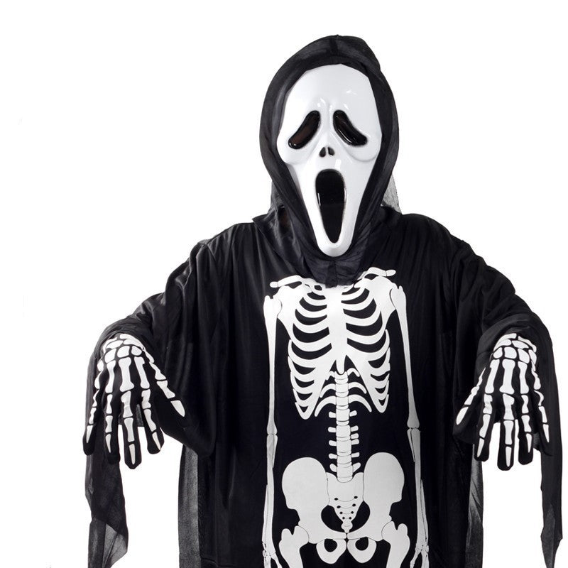 Skeleton Ghost Costumes – Halloween Tulle Outfit for Adults & Children with Optional Accessories