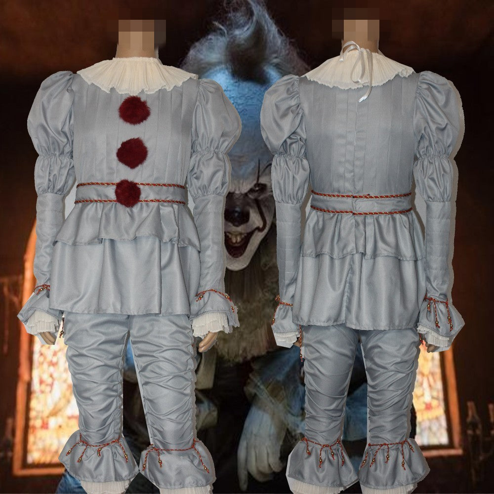 Halloween Costume Clown – Women’s Satin & Chiffon Full Set Costume for Parties & Performances