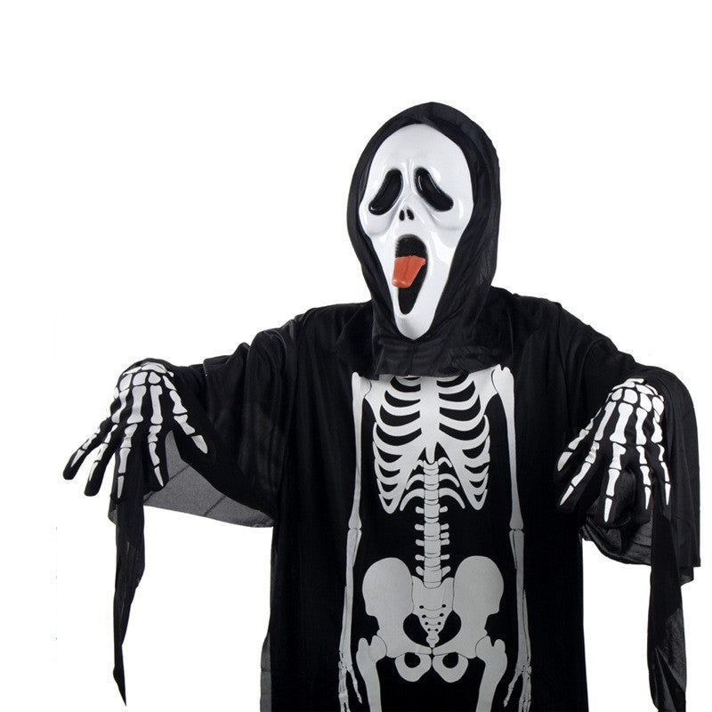 Skeleton Ghost Costumes – Halloween Tulle Outfit for Adults & Children with Optional Accessories