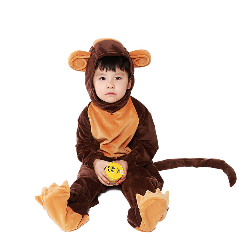 Adult Monkey Costumes – Unisex Polyester Halloween & Cosplay Outfit for Adults and Kids