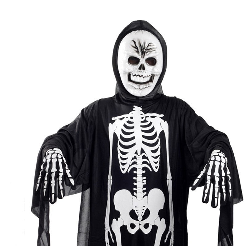 Skeleton Ghost Costumes – Halloween Tulle Outfit for Adults & Children with Optional Accessories