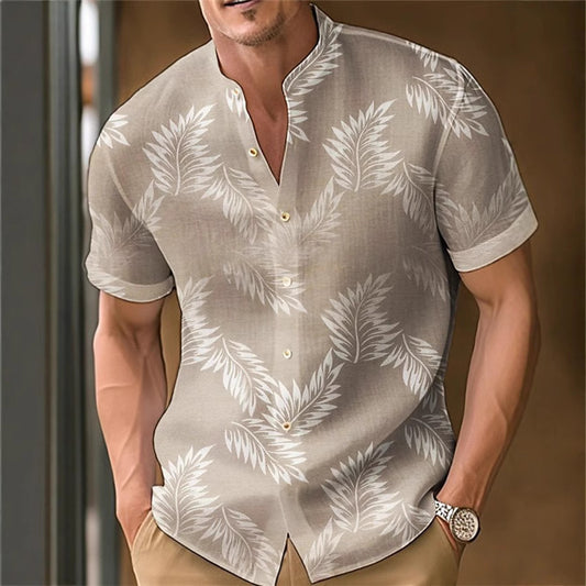 Casual Printed Men's Shirt – Lightweight & Trendy Everyday Top