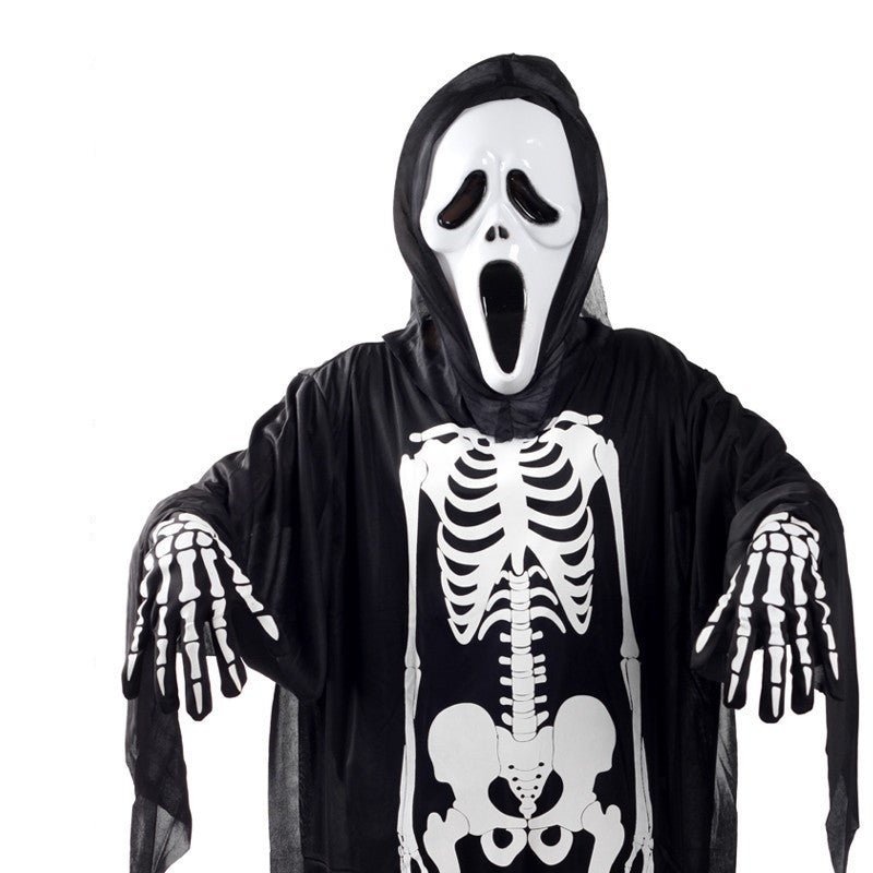 Skeleton Ghost Costumes – Halloween Tulle Outfit for Adults & Children with Optional Accessories
