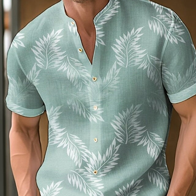 Casual Printed Men's Shirt – Lightweight & Trendy Everyday Top