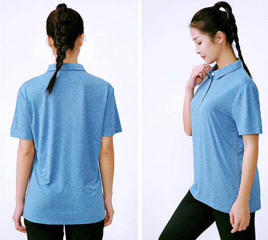 Group Building Activity Printed Solid Color Round Neck T-shirt