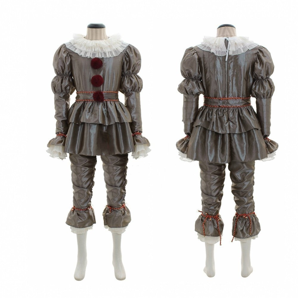 Halloween Costume Clown – Women’s Satin & Chiffon Full Set Costume for Parties & Performances
