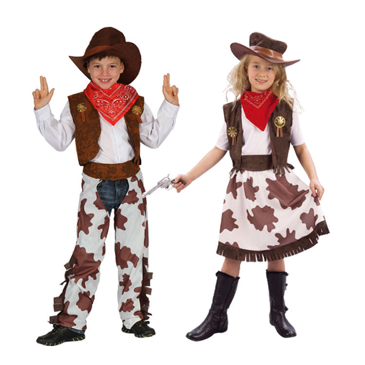 Boys And Girls Cowboy Costumes – Christmas & Stage Performance Outfits