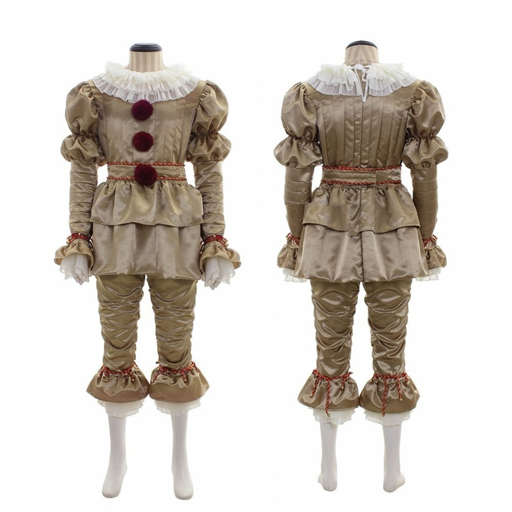 Halloween Costume Clown – Women’s Satin & Chiffon Full Set Costume for Parties & Performances