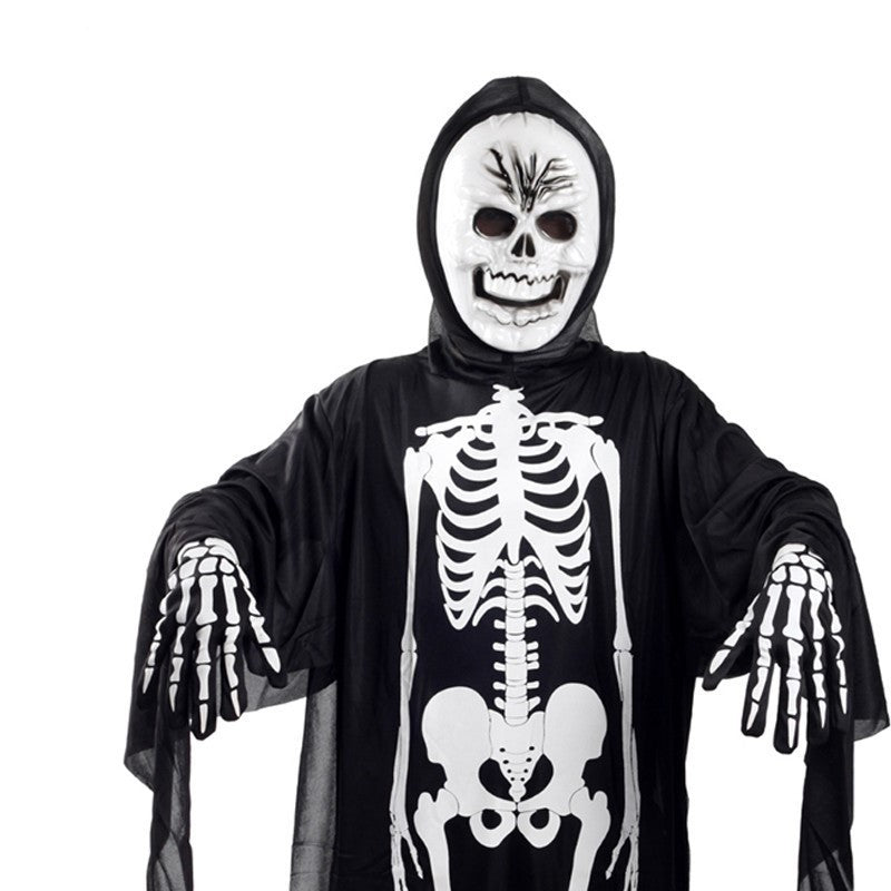 Skeleton Ghost Costumes – Halloween Tulle Outfit for Adults & Children with Optional Accessories