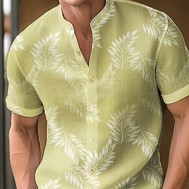 Casual Printed Men's Shirt – Lightweight & Trendy Everyday Top