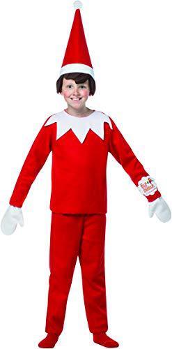 Halloween Elf Costumes – Unisex Red Corduroy Costume for Adults & Kids