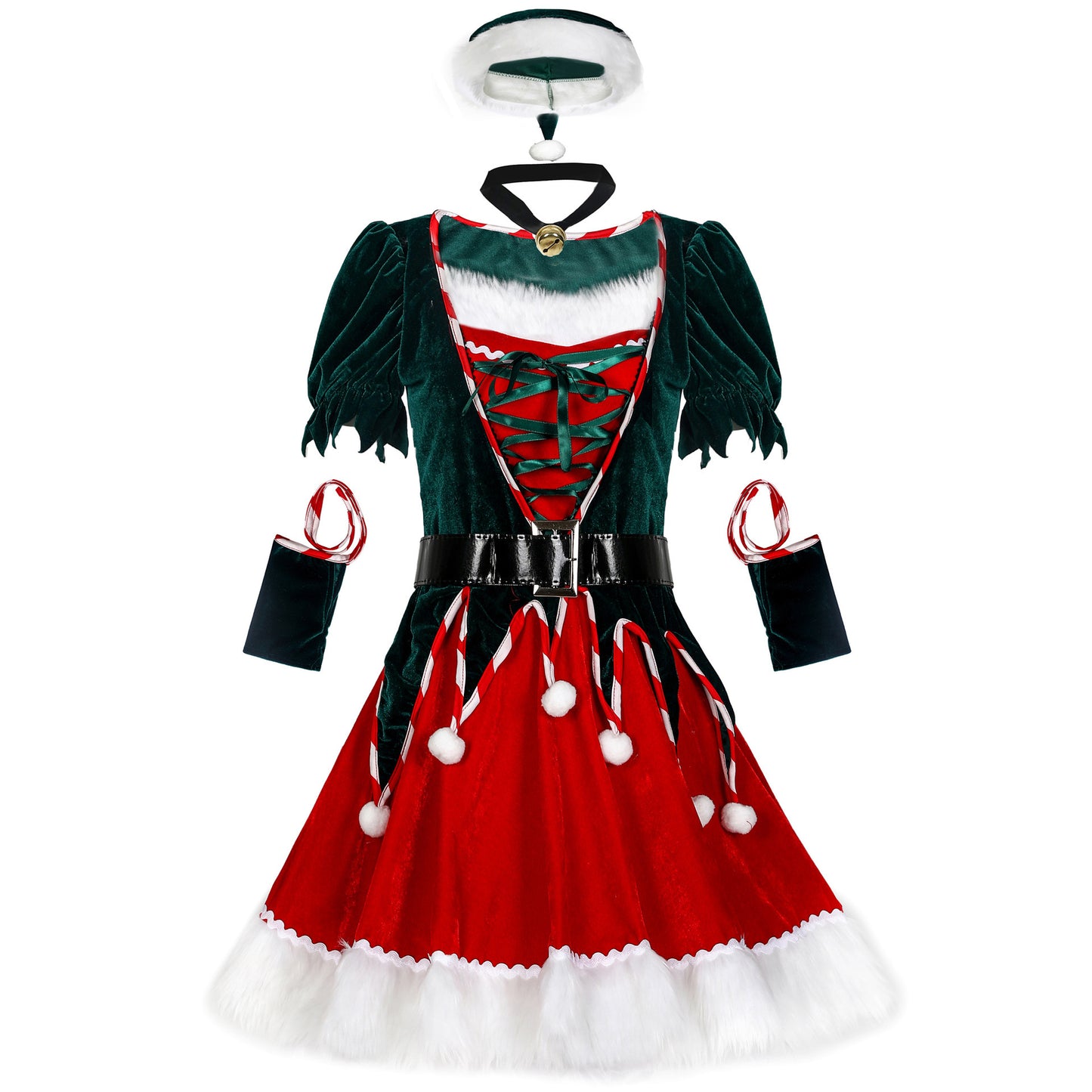 Christmas Costumes – Women’s 5-Piece Stage & Party Outfit Set