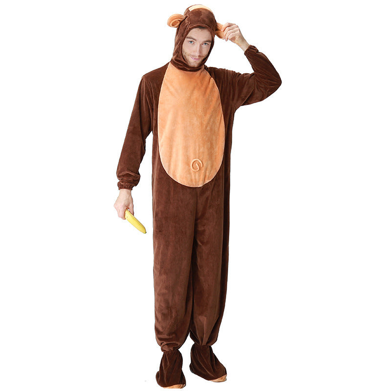 Adult Monkey Costumes – Unisex Polyester Halloween & Cosplay Outfit for Adults and Kids