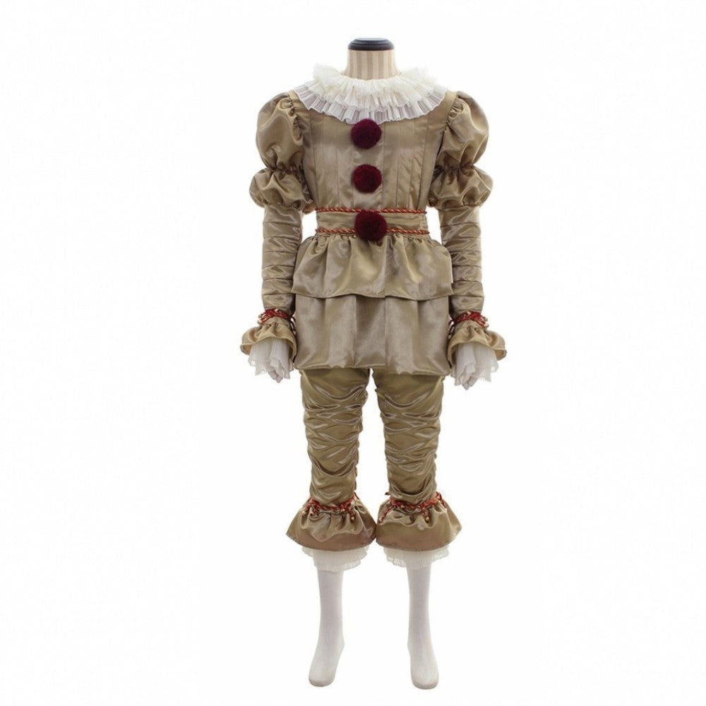 Halloween Costume Clown – Women’s Satin & Chiffon Full Set Costume for Parties & Performances