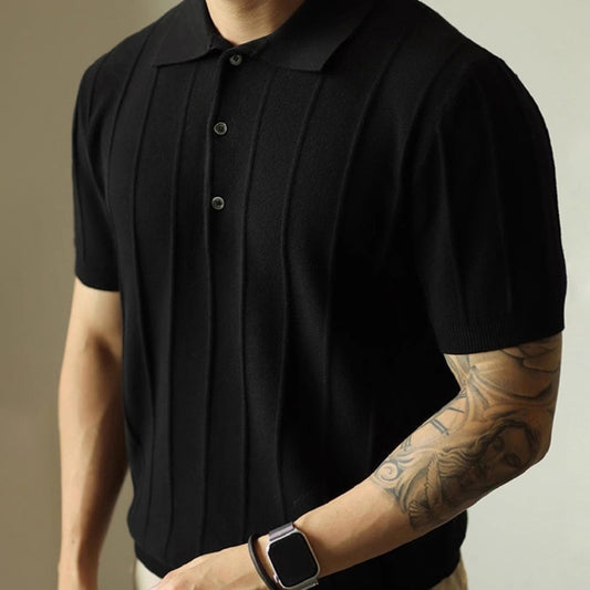 American T-Shirt Young Solid Color BASIC Top Men – Casual Loose-Fit Pullover for Daily Wear