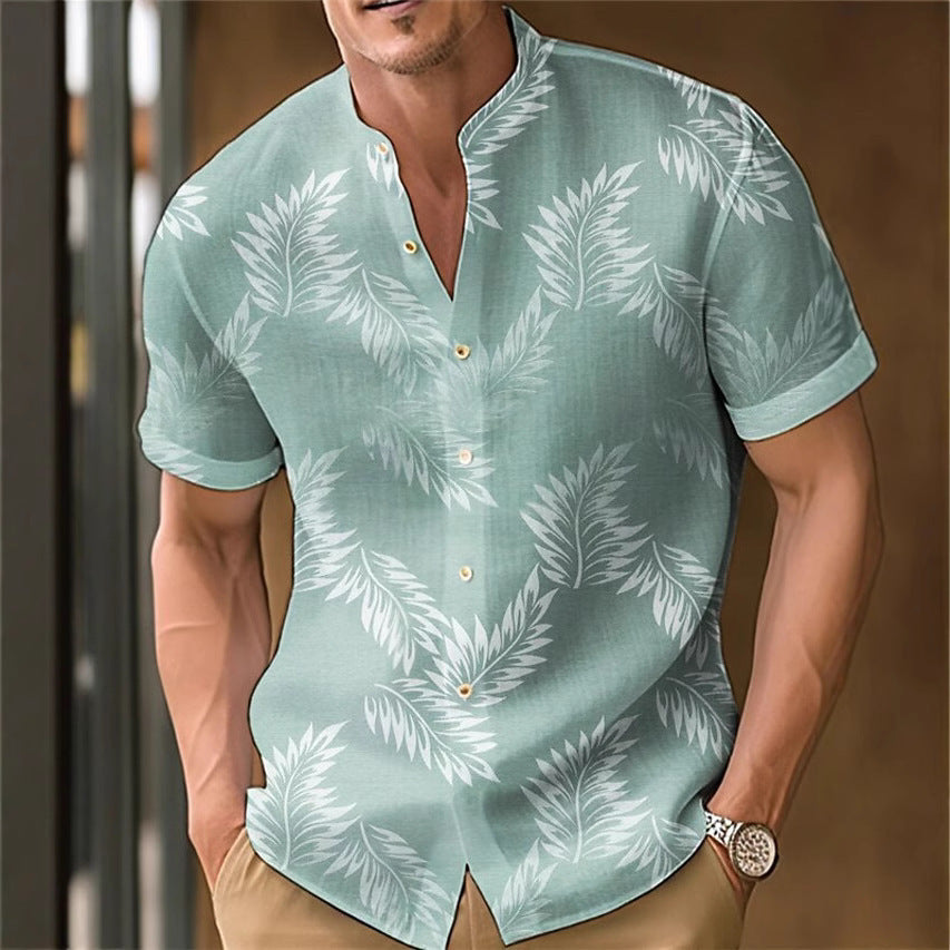 Casual Printed Men's Shirt – Lightweight & Trendy Everyday Top