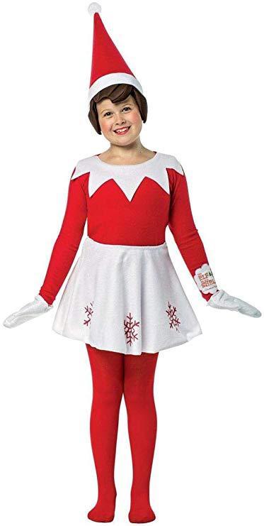 Halloween Elf Costumes – Unisex Red Corduroy Costume for Adults & Kids