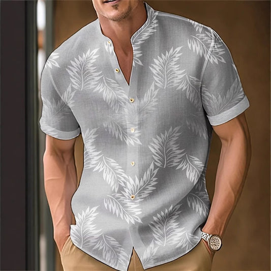 Casual Printed Men's Shirt – Lightweight & Trendy Everyday Top